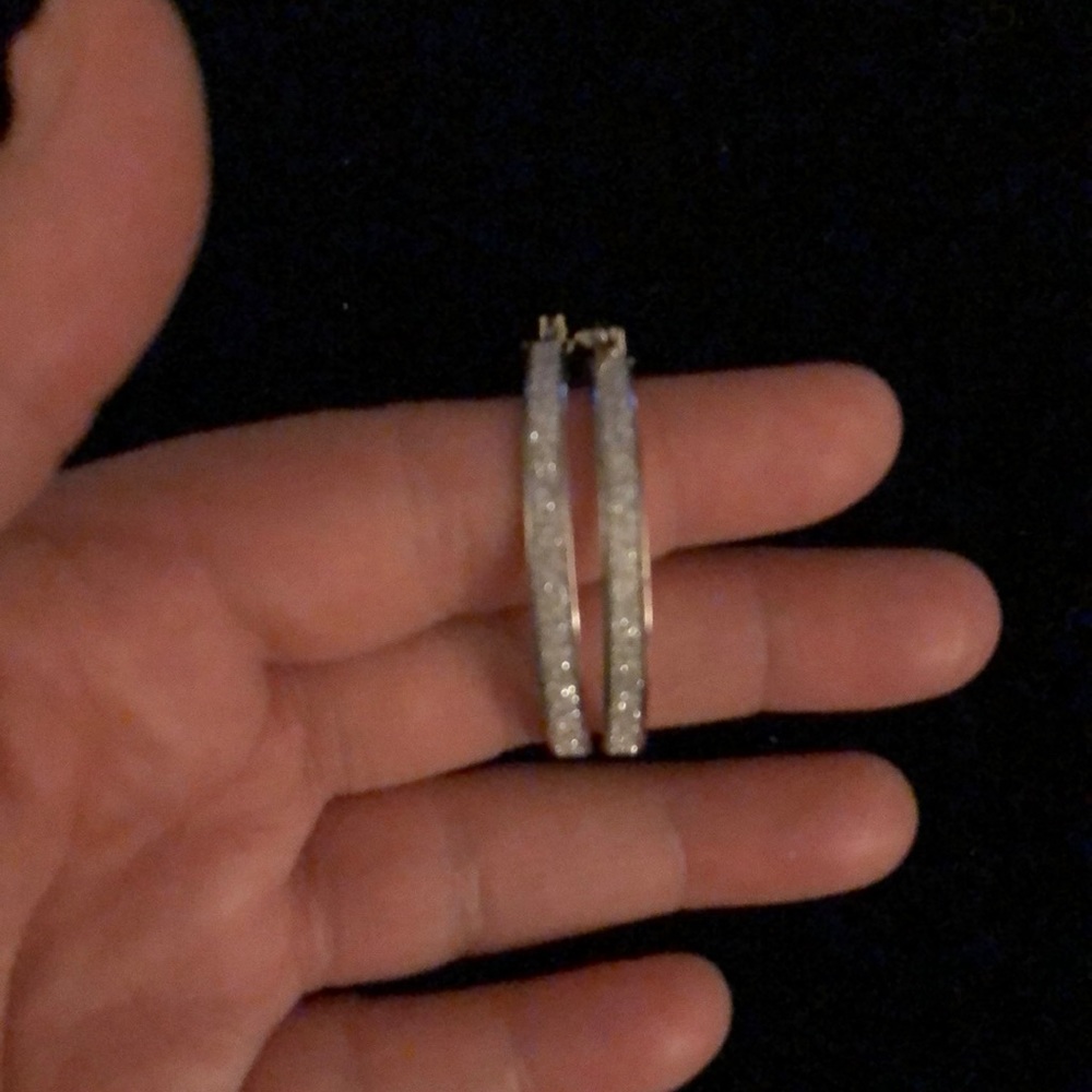 Diamond Dust Hoops